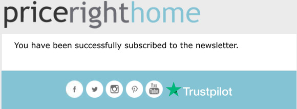 Newsletter subscription success