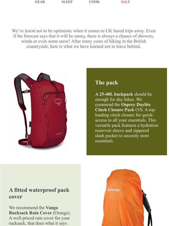 Planning a day hike? Heres what to pack.