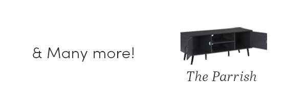 The parrish is a storage /media /tv console