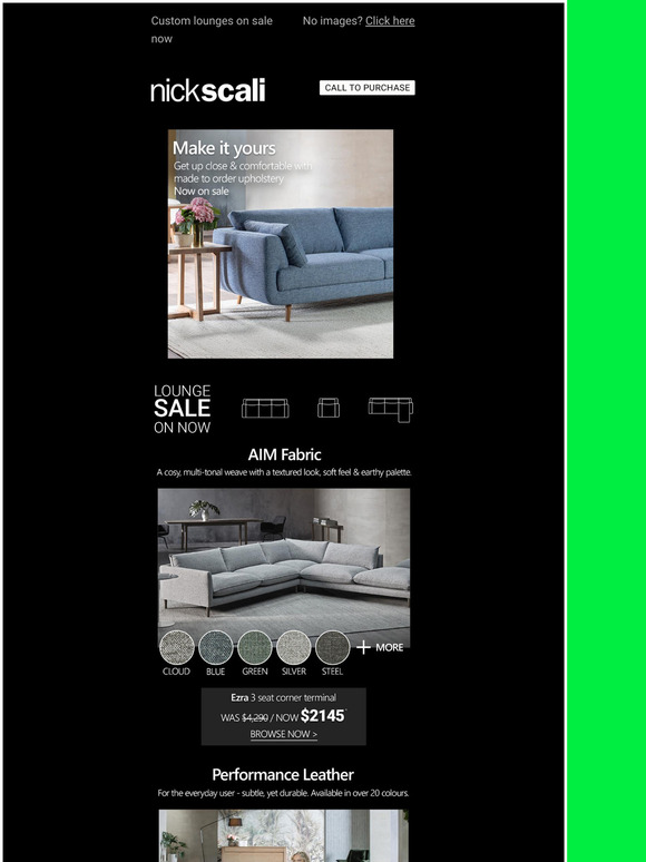 Nick Scali Online Make It Yours Milled