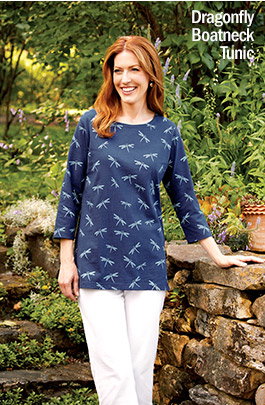 M.MAC Dragonfly Boatneck Tunic
