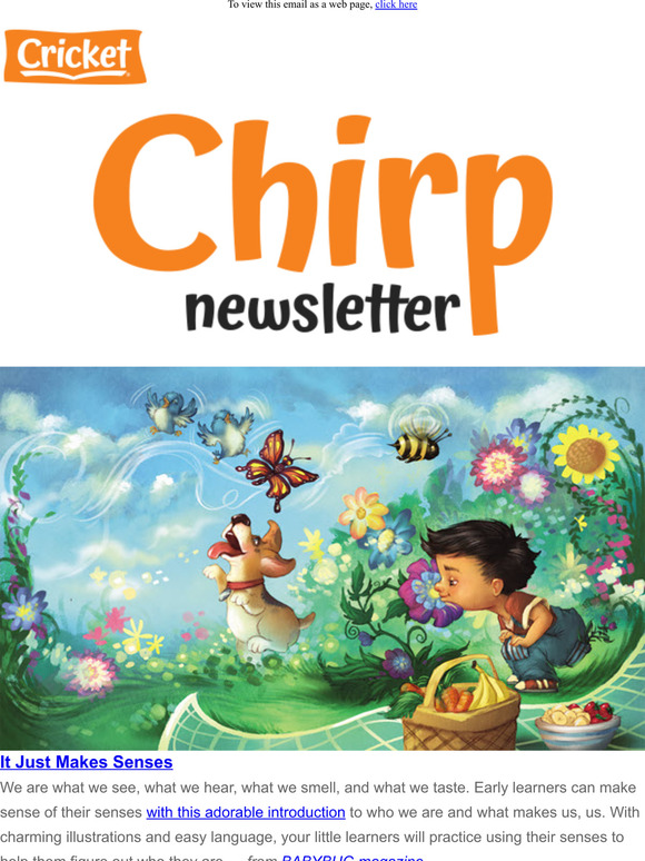 Chirp: A Springtime Rhyme, Let Them Eat Cake, K-Pop, Activities & More!