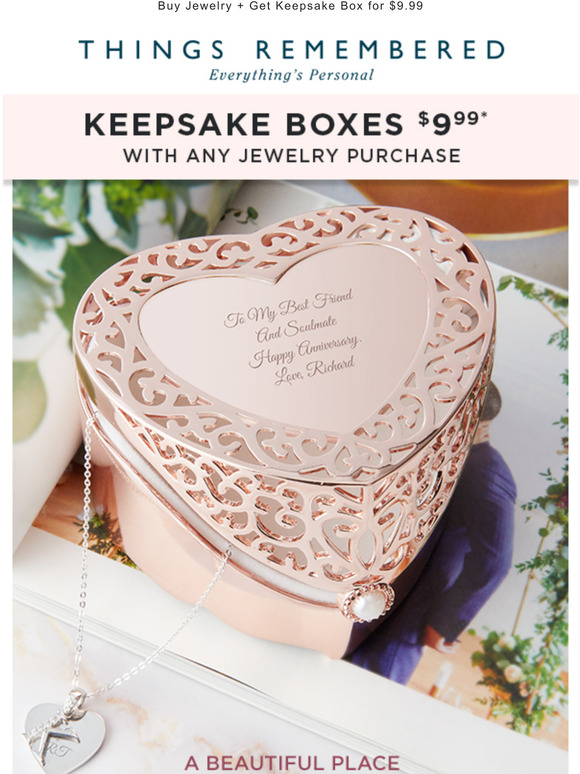 Things remembered hot sale jewelry boxes