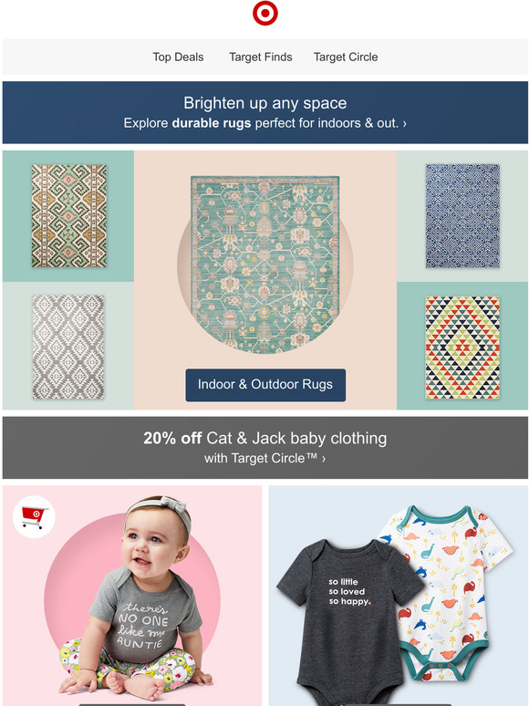 Target Unroll a new summery rug. Milled