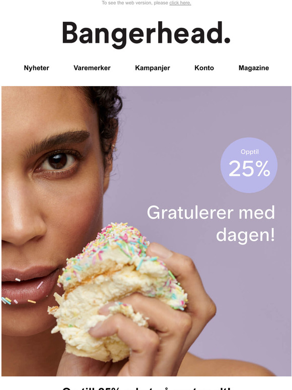 Til midnatt: opptil 25% p nesten hele sortimentet.