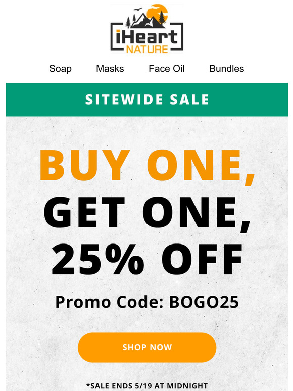 Flash Sale: BOGO 25% OFF!