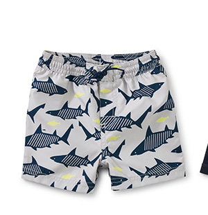 Saved by the Beach Swim Trunks - Sharks