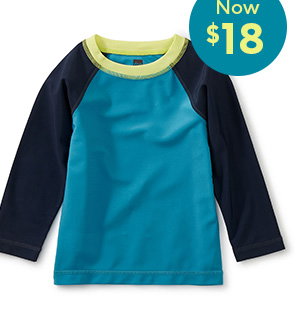 Long Sleeve Baby Rash Guard - Carribean