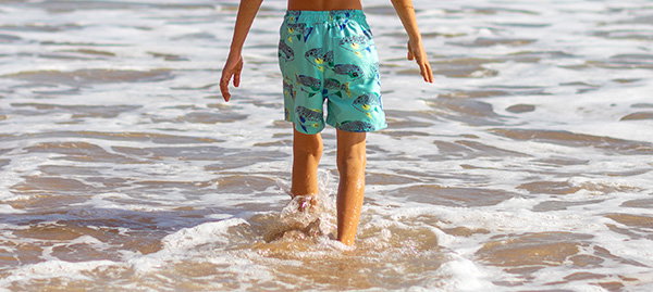Shortie Swim Trunk - Coastal Fish