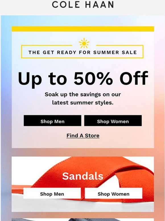 Cole Haan The Get Ready For Summer Sale Is On Milled