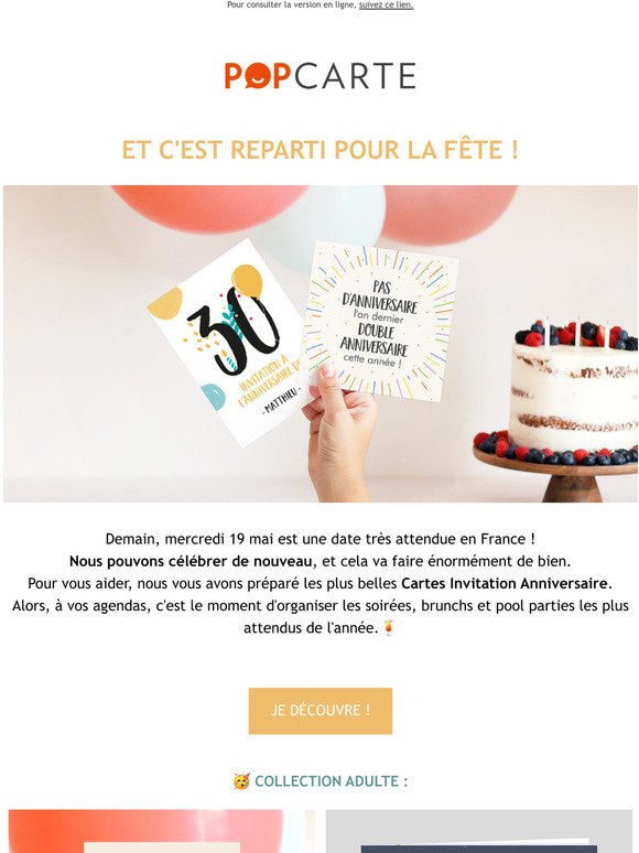 Invitation Anniversaire Enfant Monde d'Aventures - Popcarte