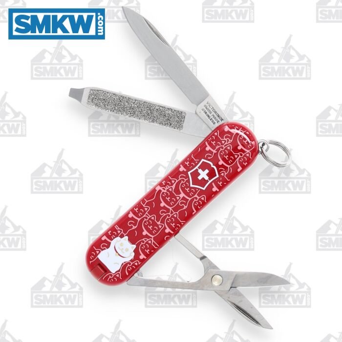 SMKW Get to the Point: Victorinox Floral Knife Red 