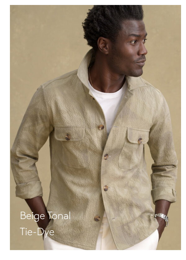 Beige Tonal Tie-Dye