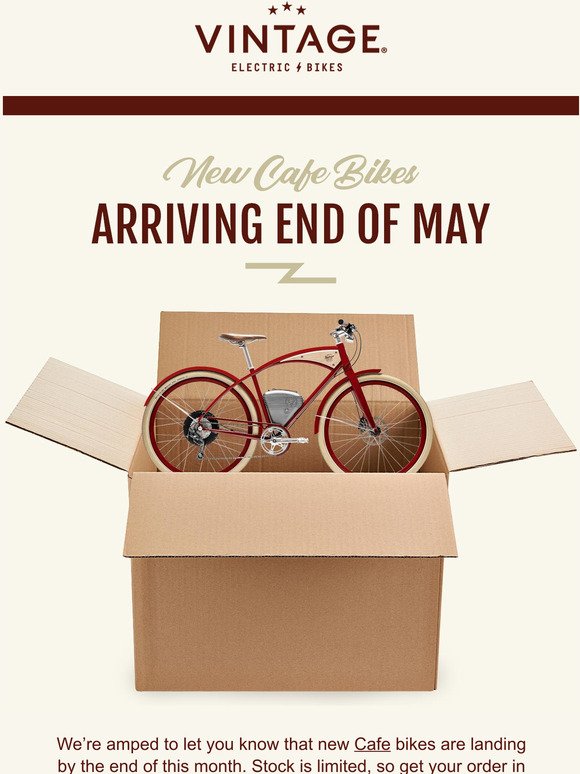 New Cafe bikes are coming!
