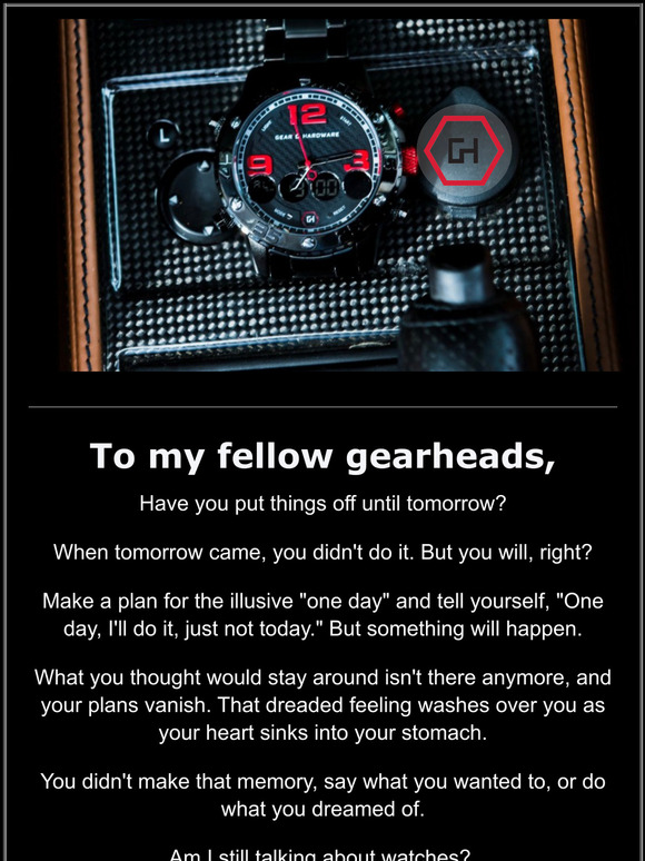 Which watch will go away forever?