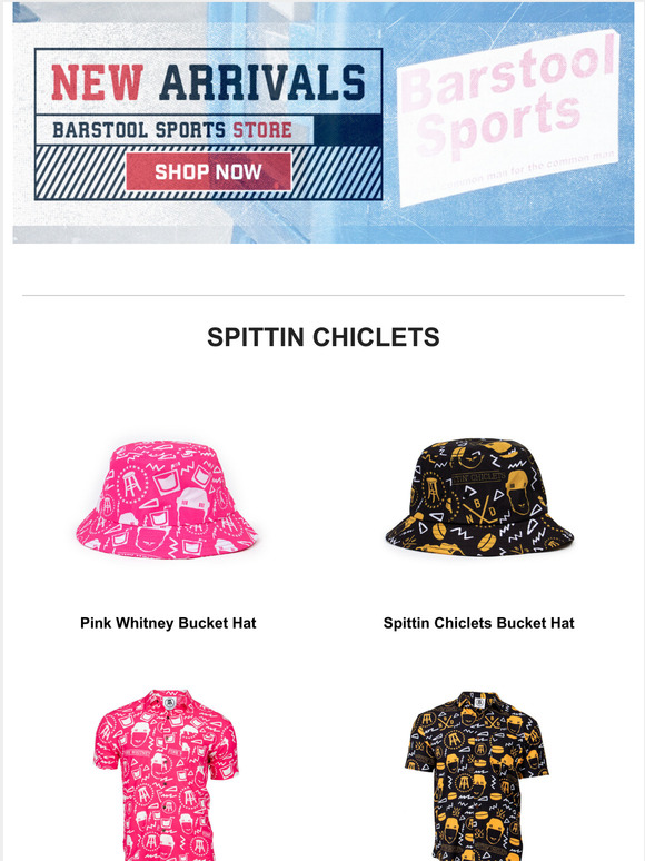 Barstool This Week's New Arrivals Let Them Play Tourney, Bucket Hats
