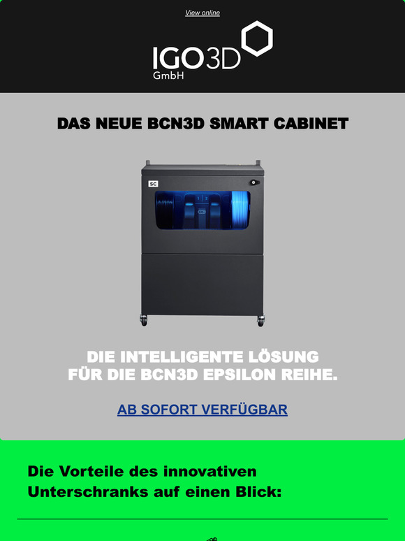 Das neue BCN3D Smart Cabinet