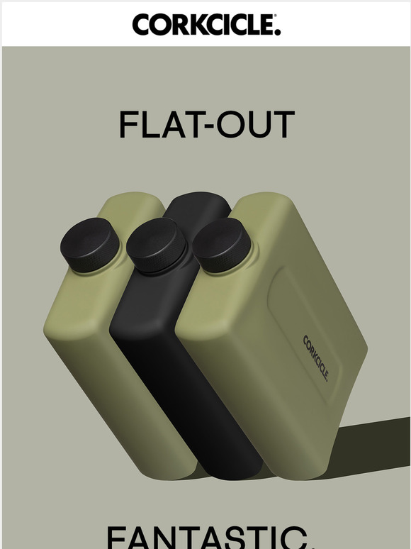 CORKCICLE Just In New Flat Canteen is Here. Milled