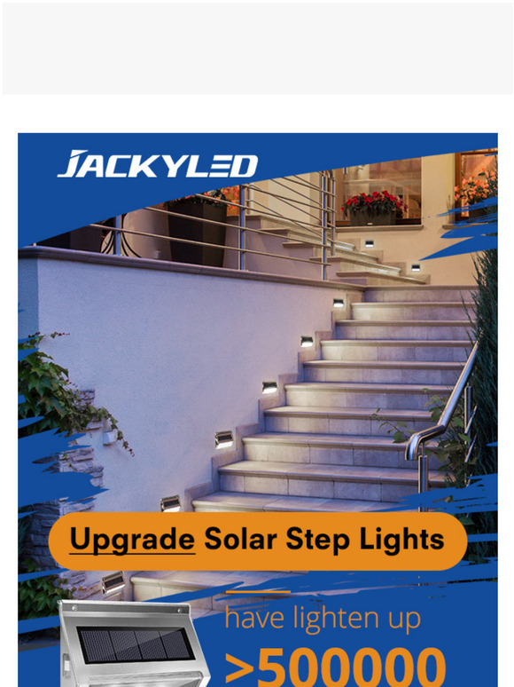 Enjoy Warm& Beautiful Yard With JACKYLED Solar Lights! On Summer Hot Sale!