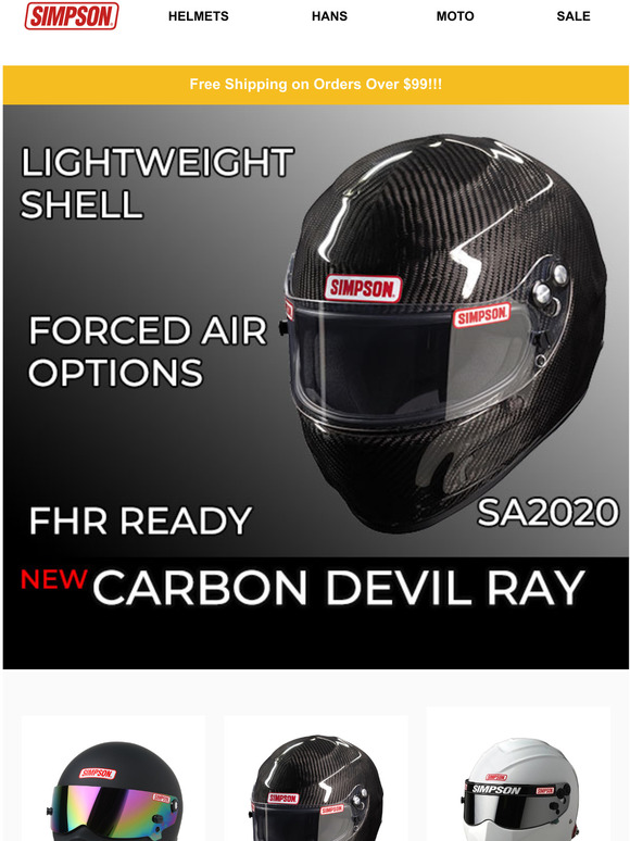 Carbon Devil Rays SA2020 Helmets are Here!!!
