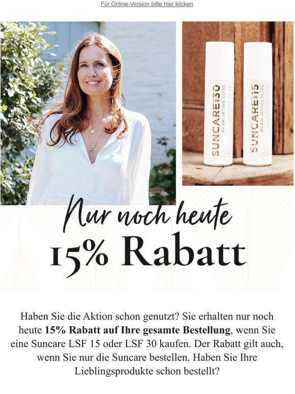 Nur noch heute