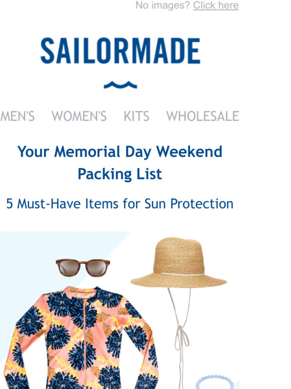 Pack these 5 items for Memorial Day Weekend.