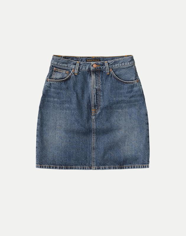 hanna skirt blue freckles denim
