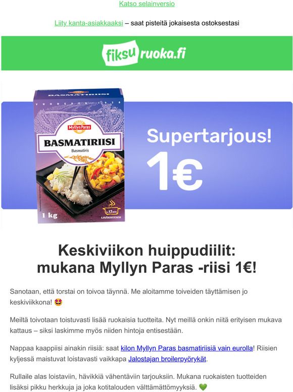 Fiksuruoka Fi Kurniiko Maha Katso Nm Ruokaisat Huipputarjoukset Milled