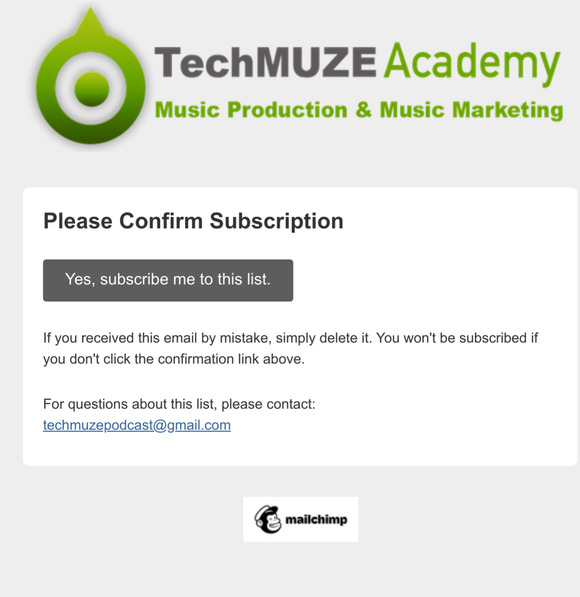 Mix Lessons: Please Confirm Subscription