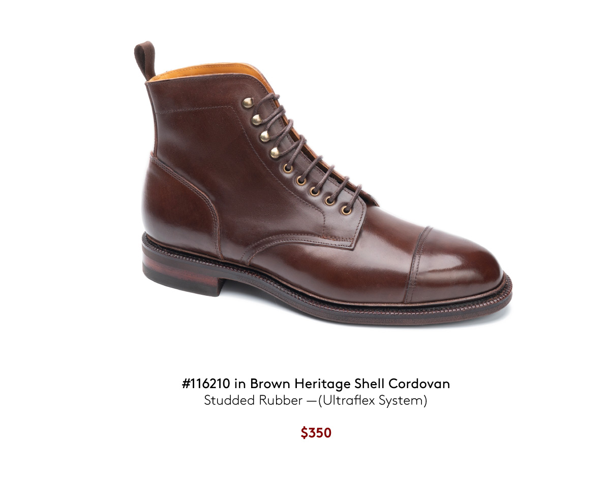 shell cordovan engineer boots