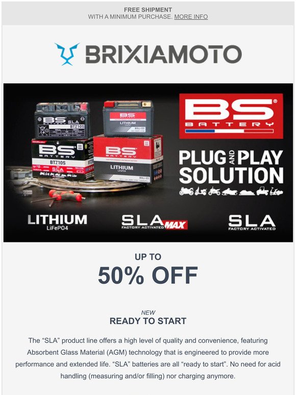 Last Chance: UP TO 50% OFF on BS BATTERY