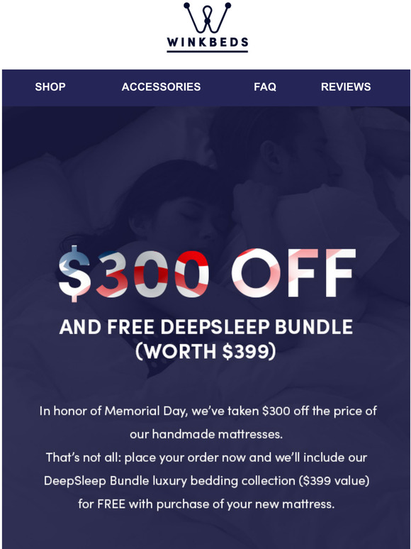 Wink Beds Memorial Day Biggest deal ever! Milled