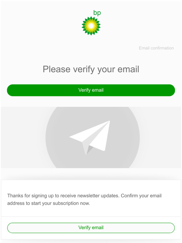 Please verify your email