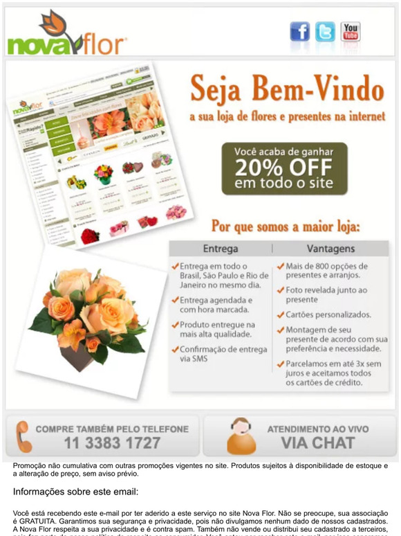 Receba as nossas ofertas