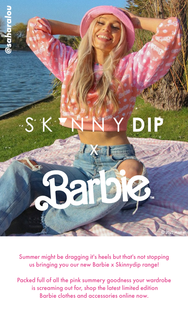 Skinnydip NEW Barbie x Skinnydip Milled