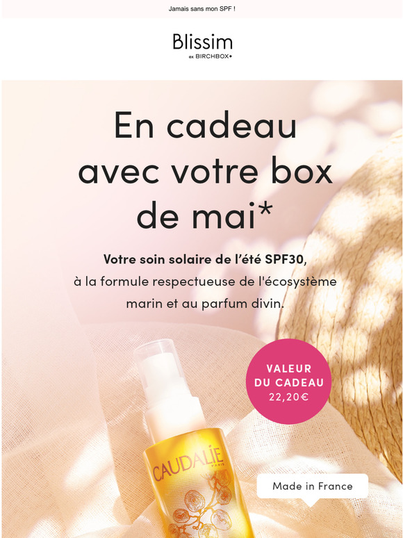 Un soin responsable Caudalie offert avec votre box