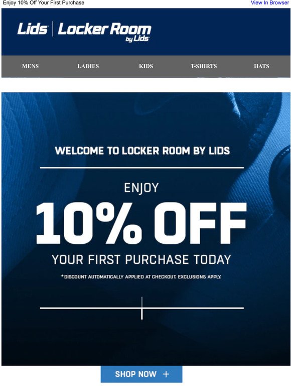 Welcome to Locker Room by Lids!