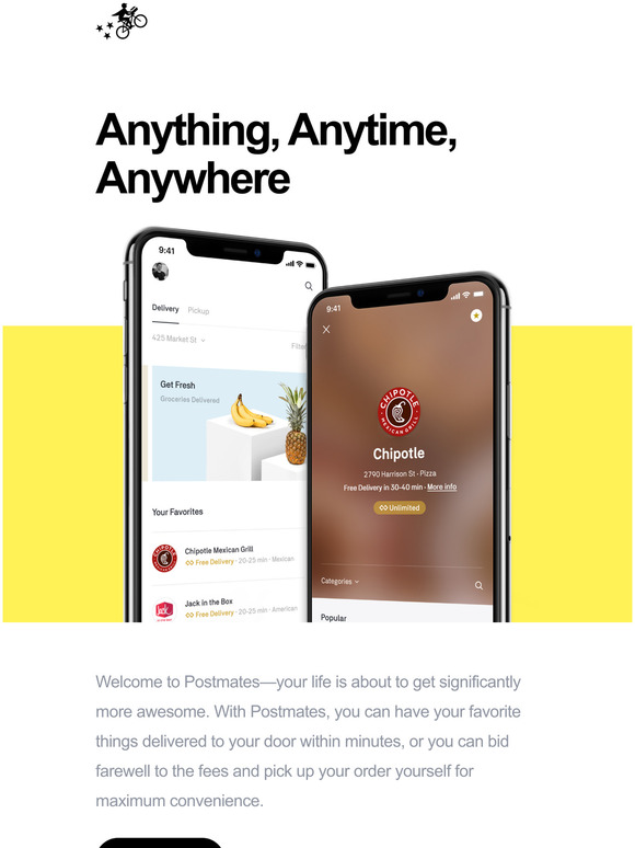 Welcome to Postmates