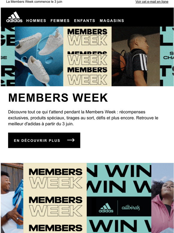 adidas FR: Ne manque pas la Members Week | Milled