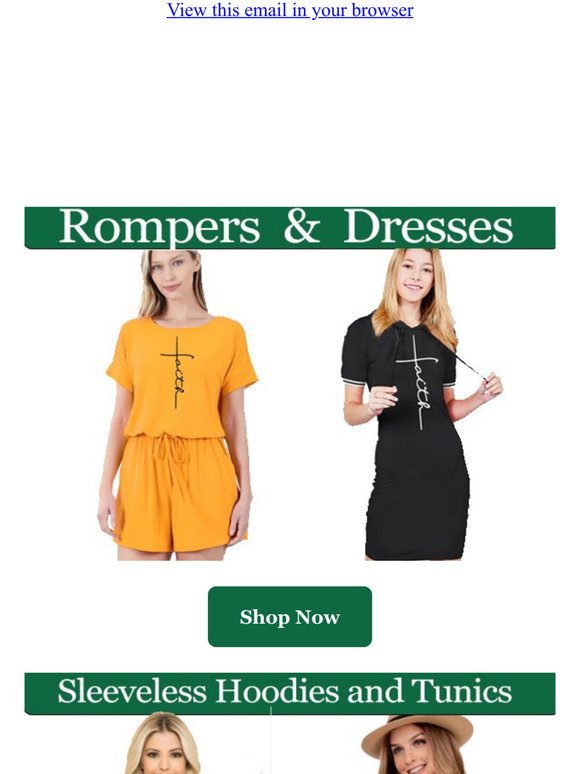 What's New? We've added rompers and more!