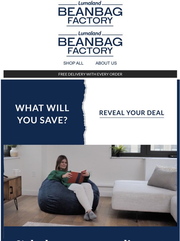 Unlock your mystery beanbag deal now!