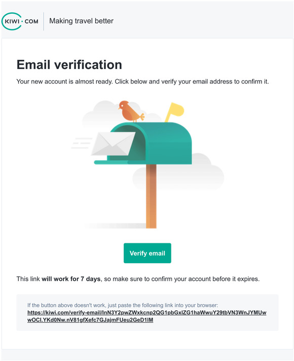 Verify your email