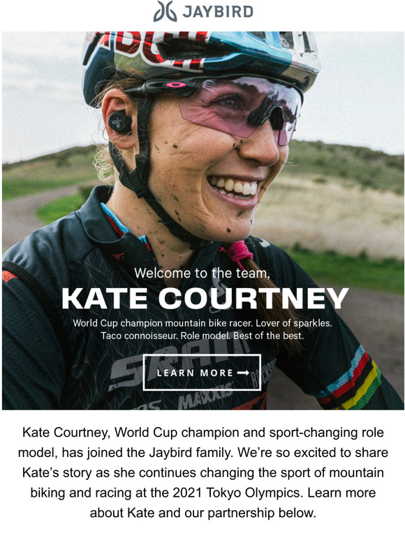 Kate Courtney joins Jaybird!