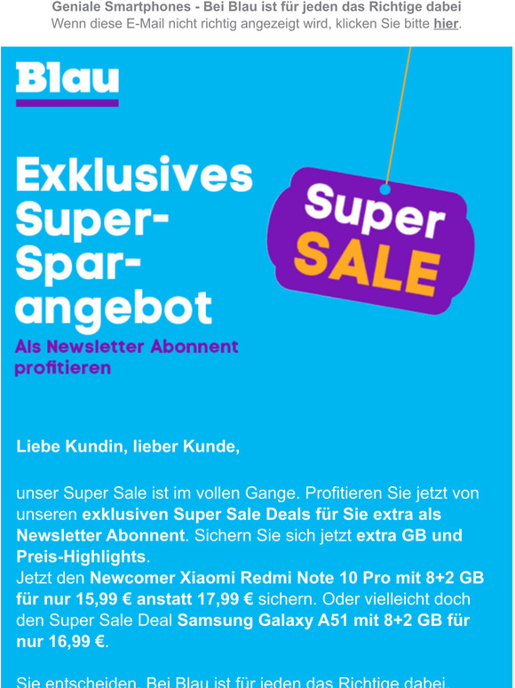 Super Sale Deals: Als Newsletter Abonnent so richtig sparen