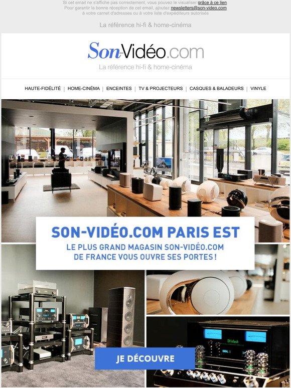 Son-Vido.com Paris Est : le plus grand magasin Son-Vido.com de France !