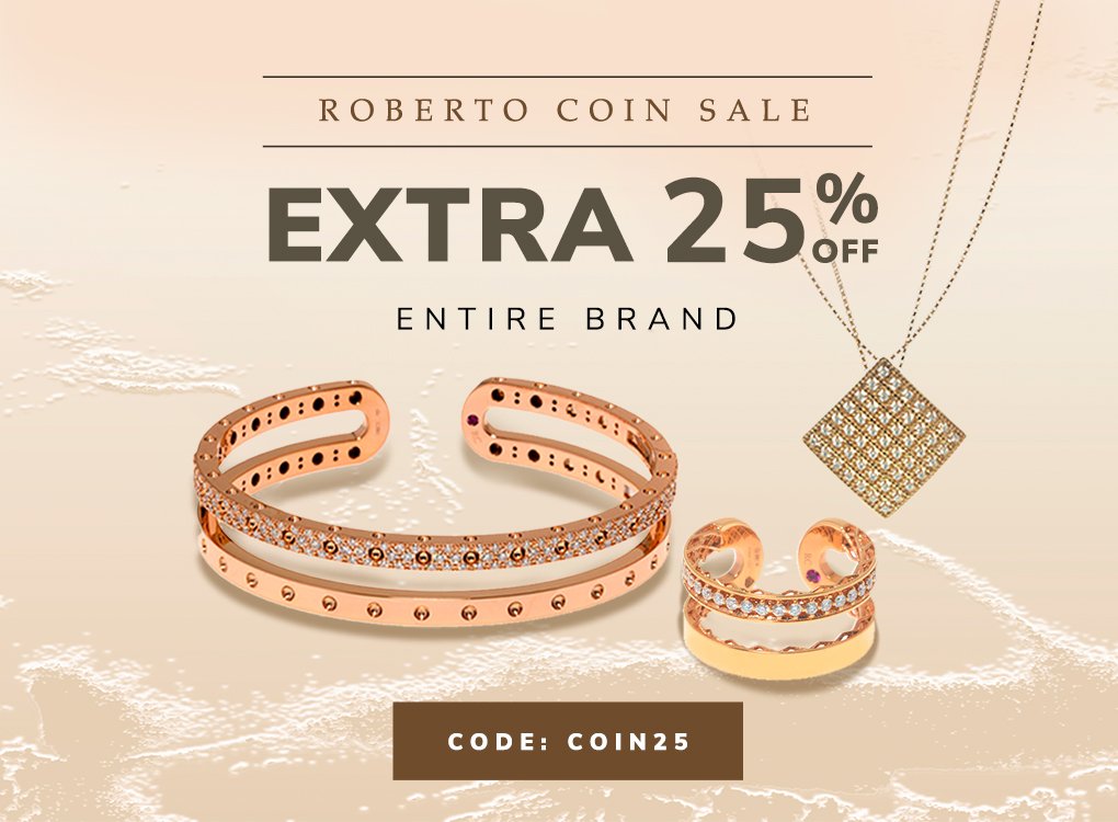 ShopWorn: Roberto Coin Jewelry: Extra 25% Off Entire Brand | Milled