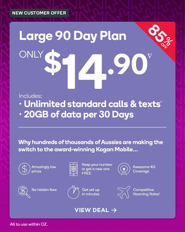 Kogan Com Frenzy Offer 14 90 For 90 Days Of Mobile Access Milled Kogan Com Frenzy Offer 14 90 For 90 Days Of Mobile Access Milled