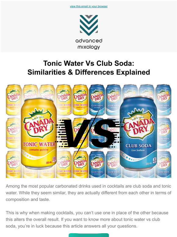 club soda vs tonic water