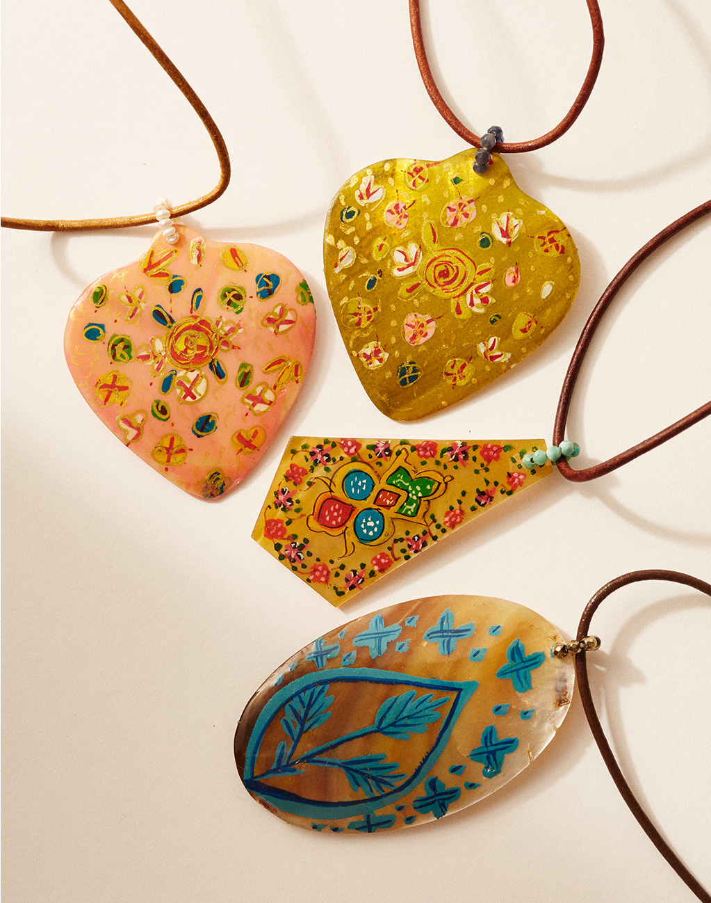 Chan Luu Exclusive Hand Painted Pendants Milled