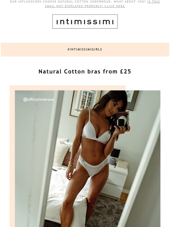 Intimissimi De The Natural Cotton Styles Worn By Our Intimissimigirls Milled